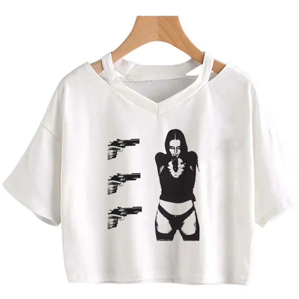

Футболка Y2k в стиле панк, Женский Топ с графическим рисунком, женская уличная одежда с графическим рисунком