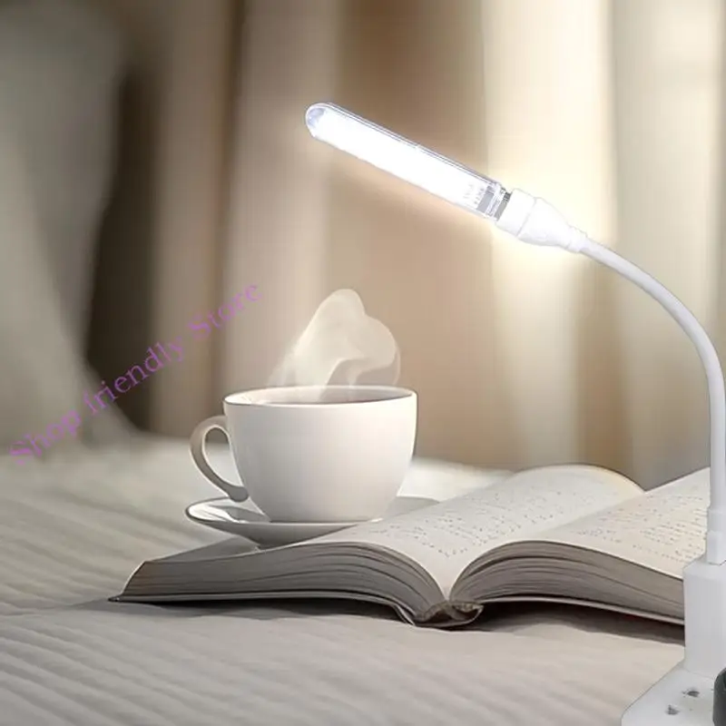 8개의 LED와 유연한 암을 갖춘 조정 가능한 USB LED 조명으로 야외 행사, 기숙사 및 침실의 조명 향상