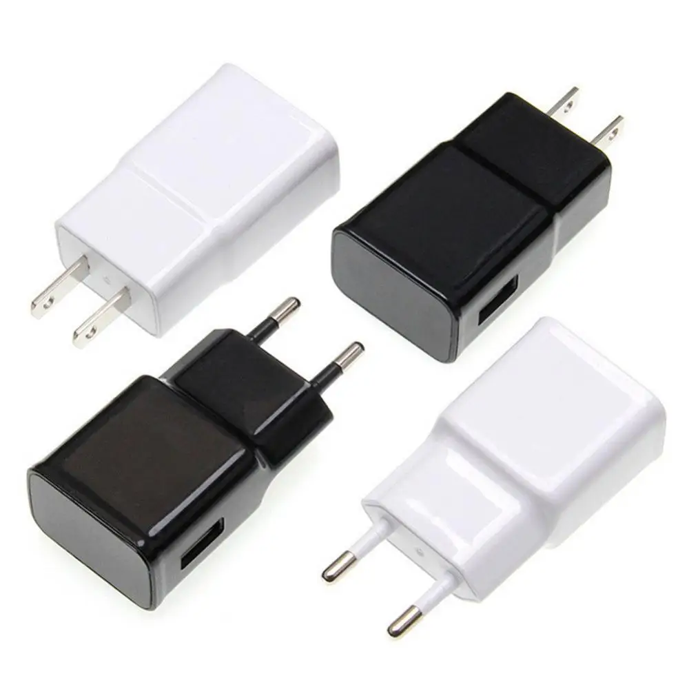 European EU Plug Adapter US Plug Outlets Portable Travel Charging Head USB Mobile Phone Charger Plug Electrical Socket Accessory