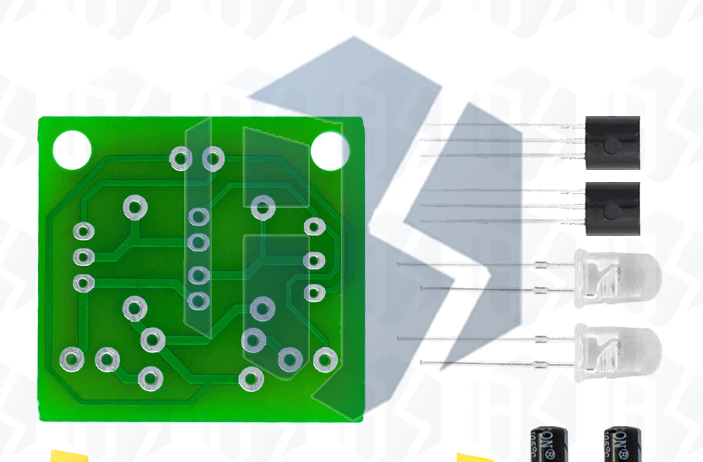 1~10PCS DIY-Kit 5MM LED Einfaches Blinklicht-Schaltkreis-Set Einfache Blinkende LED-Schaltplatten-Bausätze Elektronische Produktions-Suite-Teile – Detail 13