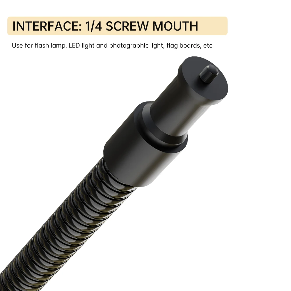 Gooseneck 1/4&lsquo;&rsquo; Screw 280mm Lengthen Lamp Holder Hose Adapter Metal Hose Flash Bracket Cross Arm Photography Accessory