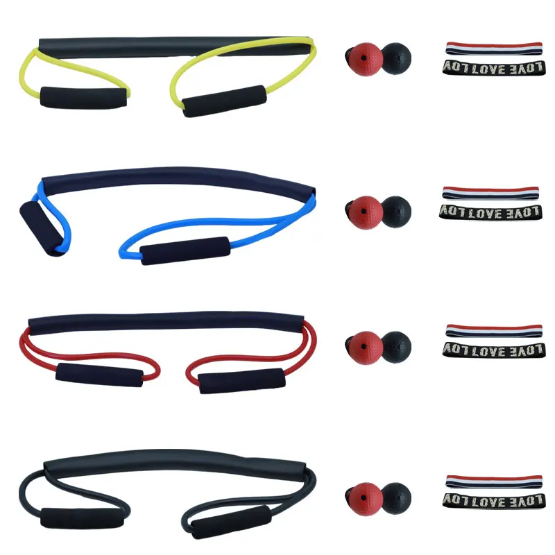 5pc Boxing Speed Ball Sanda Muay Thai Boxing Training Rope Elastic Band Resistance Rope Training Kick Combination