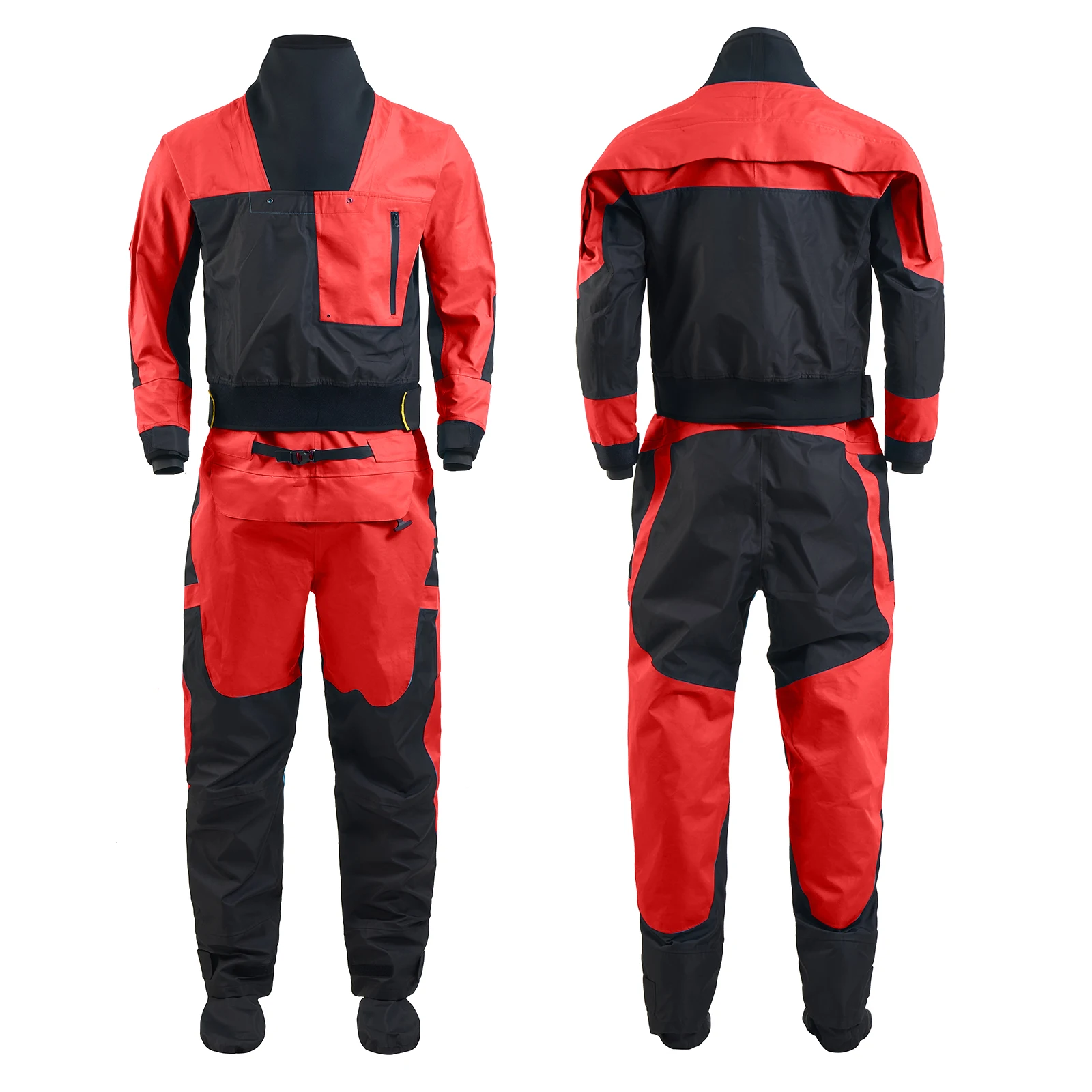 Outdoor sports suit dry clothes latex collar cuff Breathable  Three-layer Waterproof Material Kayaking Surfing Paddling