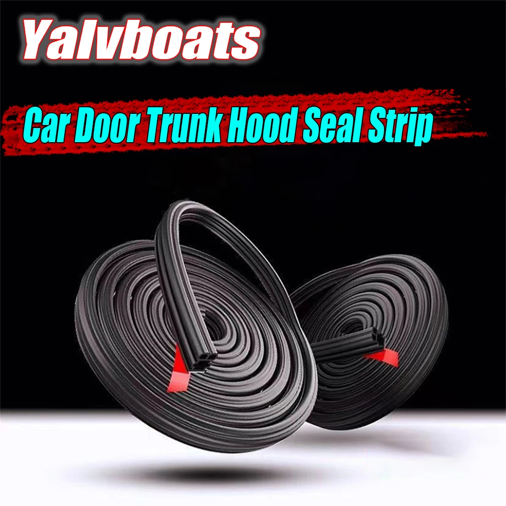 

Car Door Seals Double-Layer Auto Weatherstrips Soundproof Waterproof Rubber Car Sealing Strip Universal For Car Door Trunk Hood