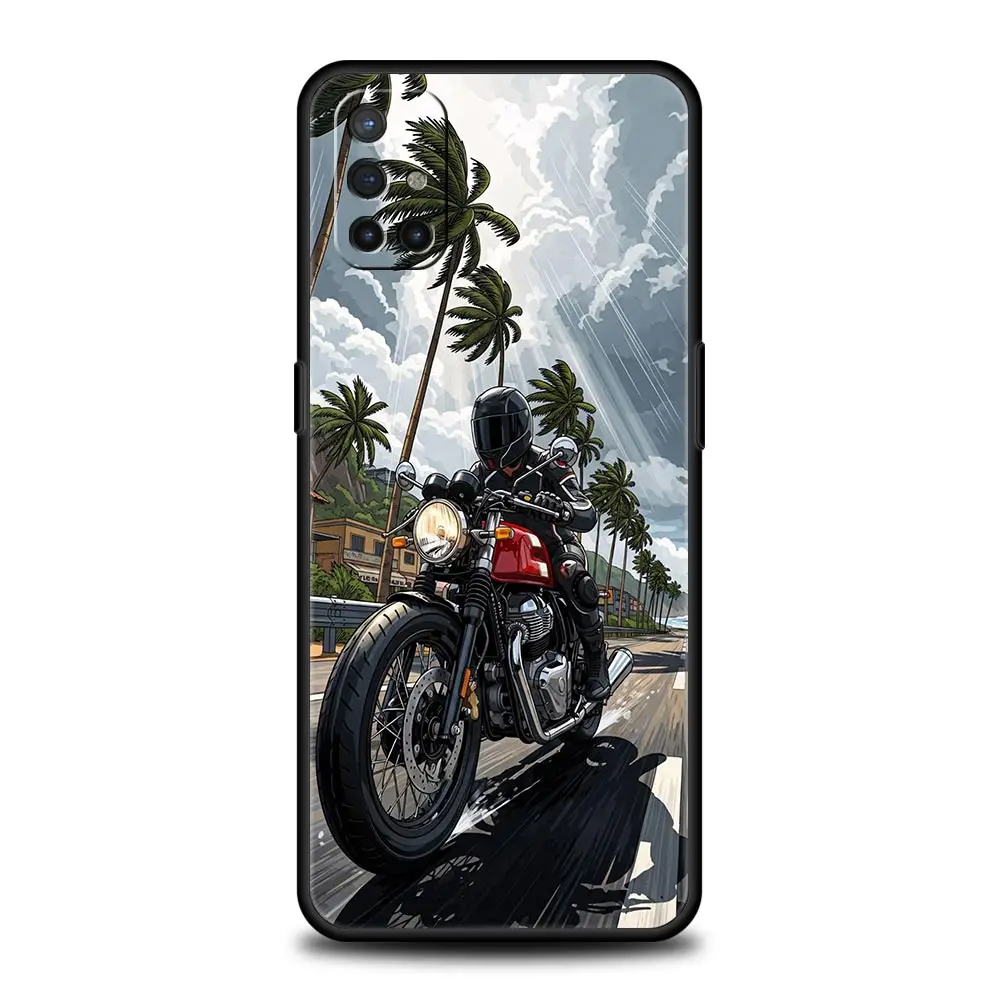 Sleek Motorcycle-Themed Phone Case Cover