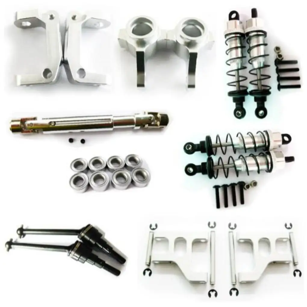 

12pcs 1/10 Front Rear Portal Axle DIY Kit Aluminum Alloy Durable Rc Front Rear Portal Axle DIY Kit For Tamiya Tt01