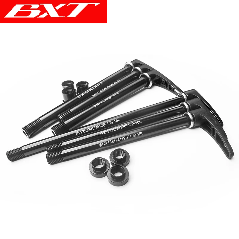 Bicycle alloy Thru axle Skewer 142*12mm Quick Release Bucket Shaft lever for MTB Mountain Bike Aluminum skewers for frame