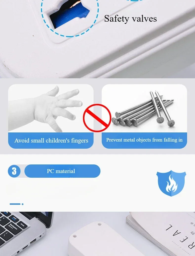 Description Picture 5 of itemUK EU US Plug Multicontact Electrical Socket with 3 USB Ports Wireless Wall Power Strip Universal Outlets Converter Adapter