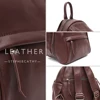 SC Luxury Quality Genuine Cow Leather Women Backpack Retro Casual Solid Color Shoulder Bags Satchel Simple Daily Travel Day Pack 5