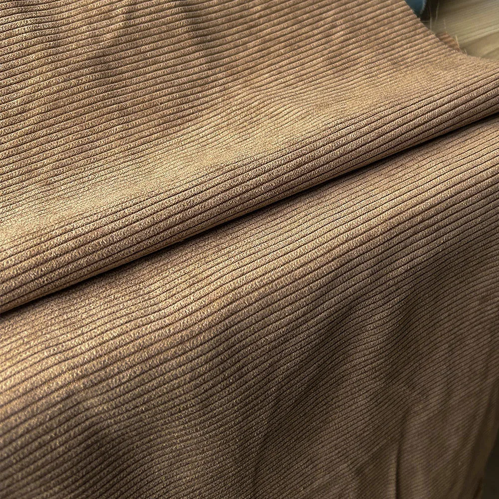 Corduroy Fabric Solid Color Stripe for Sewing Garments and Home Décor