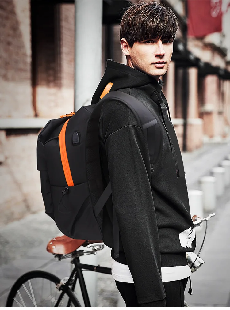 2024 New Fashion School Bags Men's Multifunction USB Waterproof Laptop Backpacks For Teenager Women Luxury Travel Male Mochila