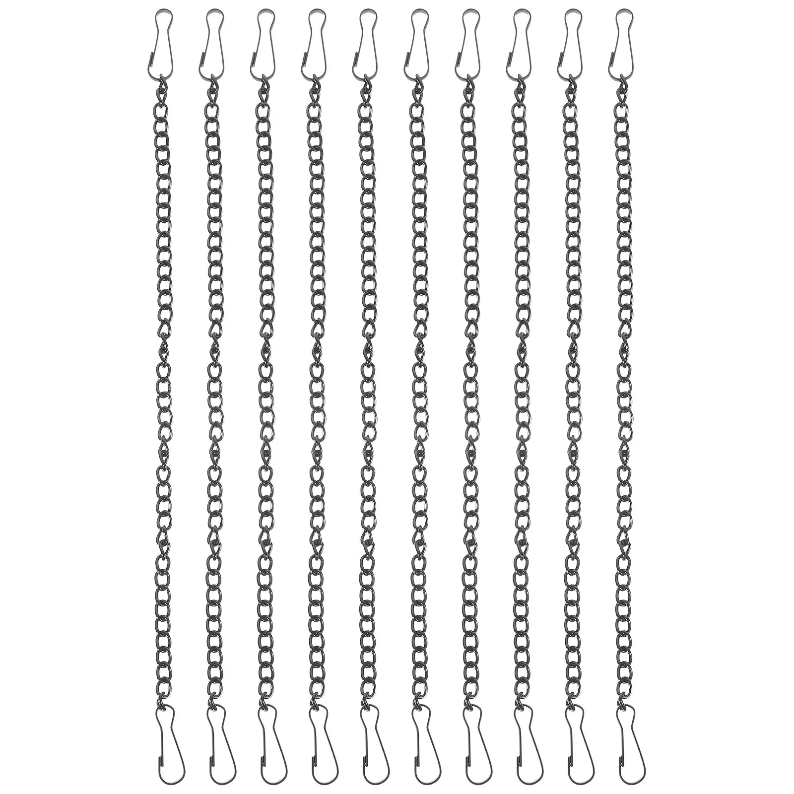 10 Pcs Chain with Hooks Hanging Chains Flower Pot for Baskets Billboards Hangers
