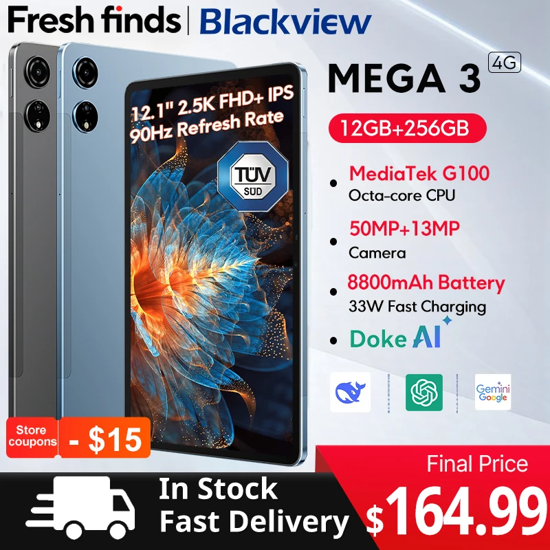 World premiere】Blackview MEGA 3 Tablet 12.1