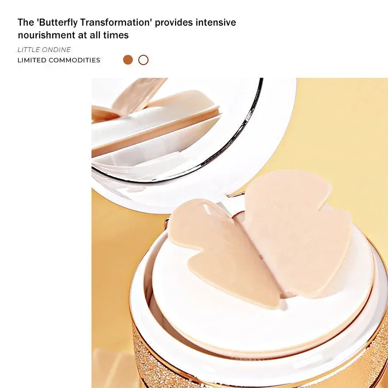 Air Cushion BB Cream Butterfly Powder Puff Moisturizing Foundation Concealer Whitening Oil-control Waterproof Makeup Cosmetics 6