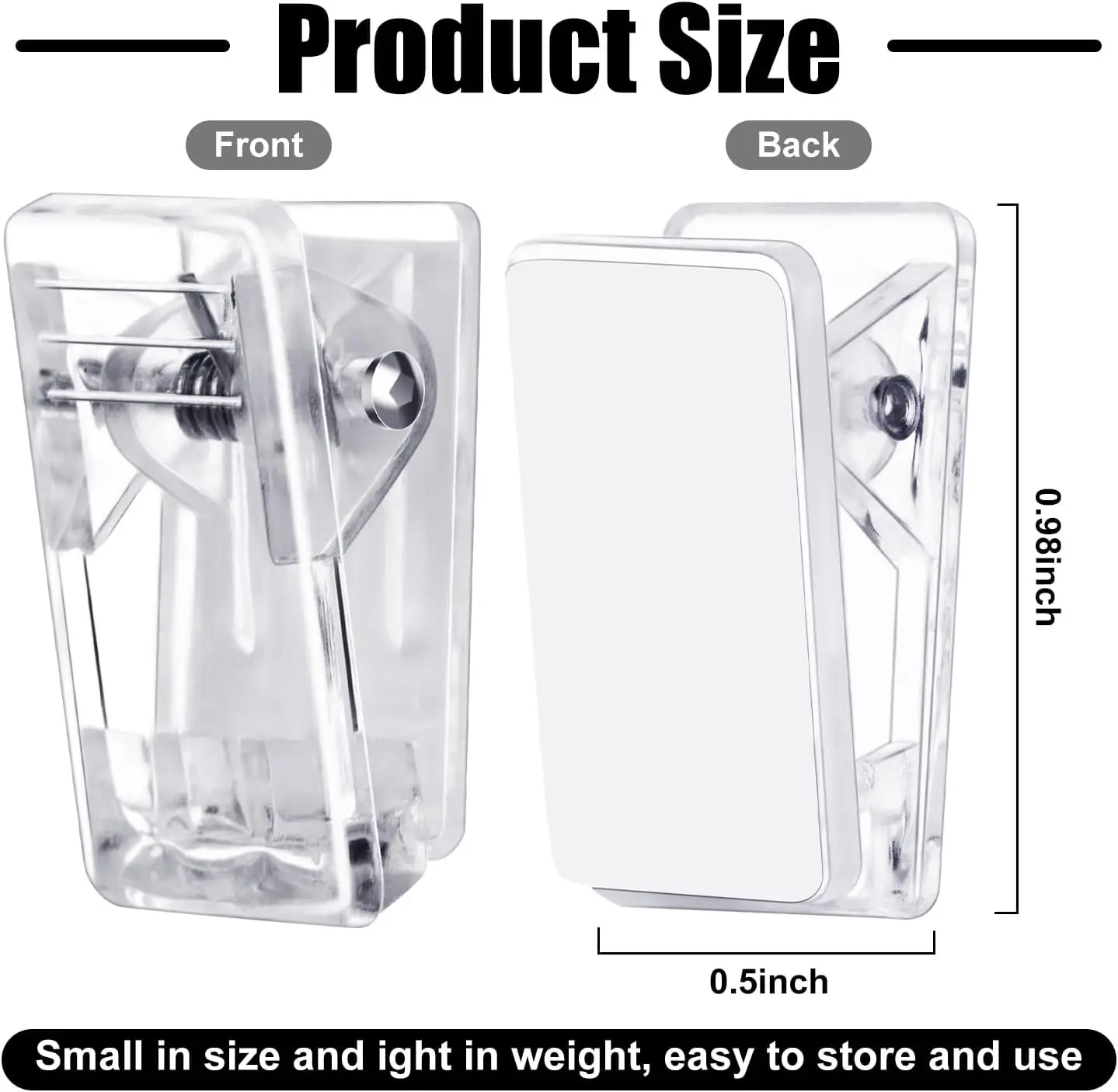 Self-Adhesive Clips Plastic Clear Wall Clips Sticky Hanging Photo Poster for Office Home 10/20/30Pcs