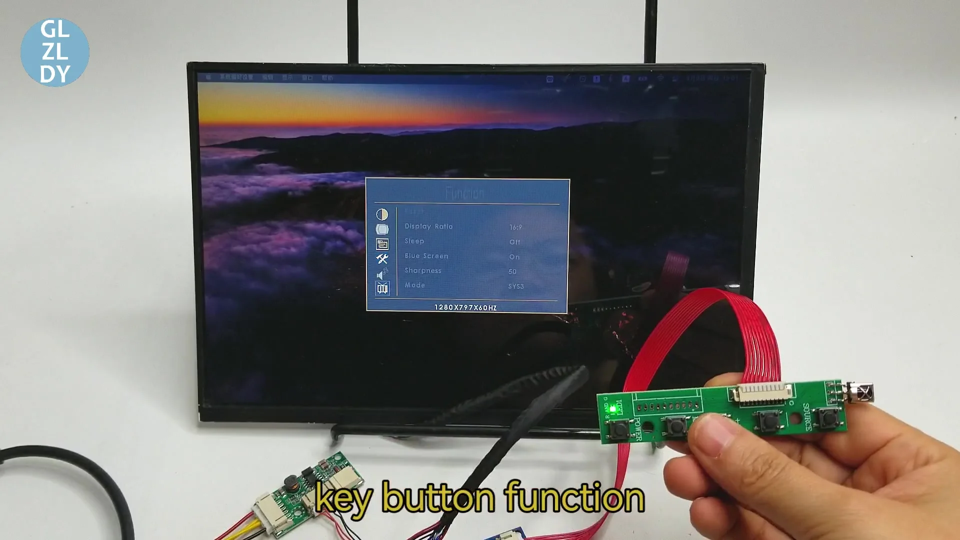 Scheda Driver LCD HDM I VGA 2AV 10,1 Pollici HSD101PWW1-A00 - Foto 9