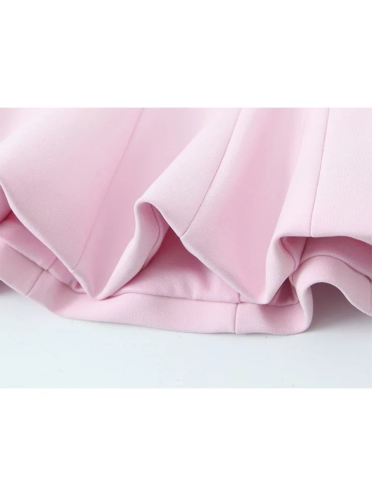 TFMLN Women Fashion Strapless Top Female Casual Sexy Slim Fitting Side Zipper Solid Short Top 2025 Summer New 2 Colors