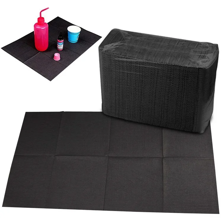 125/50/20Pcs Black One-time Tattoo Cleaning Wipes Pad Disposable Dental Piercing Bibs Waterproof Sheets Paper Tattoo Accessories 2