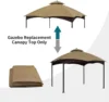 Gazebo Replacement Canopy Top Cover 10X12 Double Tiered Canopy Roof for Lowe's Allen Roth Gazebo Model#GF-12S004BTO/GF-12S004B-1 3