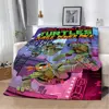 N-Ninja Turtles Printed Blanket Picnic Blankets Warm Blanket Soft and Comfortable Blanket Home Travel Birthday Gift 4