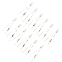 20Pcs Green Indicator Neon Light Sign F4 Neonlight With Resistor Glow Lamp Accessories  4*10mm - Image 2