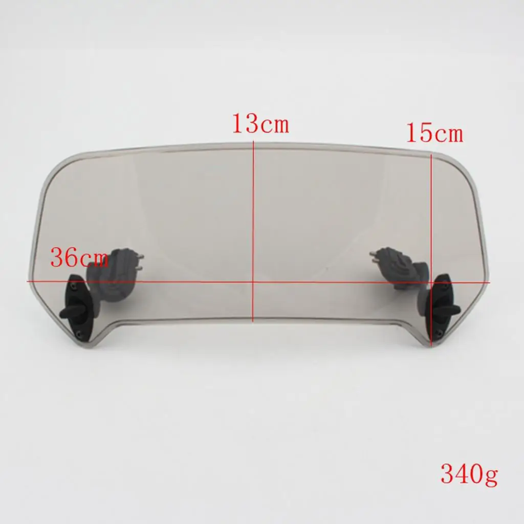 Motor Adjustable Windshield Screen Extension Spoiler Wind Deflector - Clear Motor Adjustable Windshield Screen Extension Spoiler Wind Deflector - Clear