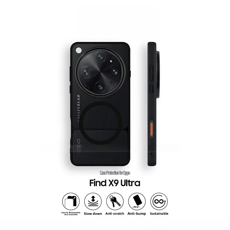OPPO Find X9 울트라 마그네틱 케이스 럭셔리 매트 스킨 느낌 아크릴 보호용 Magsafe 무선 충전 충격 방지 펀다