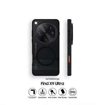 For OPPO Find X9 Ultra Magnetic Case Luxury Matte Skin Feel Acrylic Protective For Magsafe Wireless Charging Shockproof Funda 1