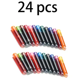Vibrant Fountain Pen Ink Cartridge Set - Refillable Ink (24pcs color)