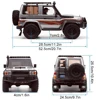 1/10 EX86020 2.4G 4WD Off-road Climbing Vehicle RC Electric Remote Control Car Simulation Model Car Toy Children Birthday Gift 6