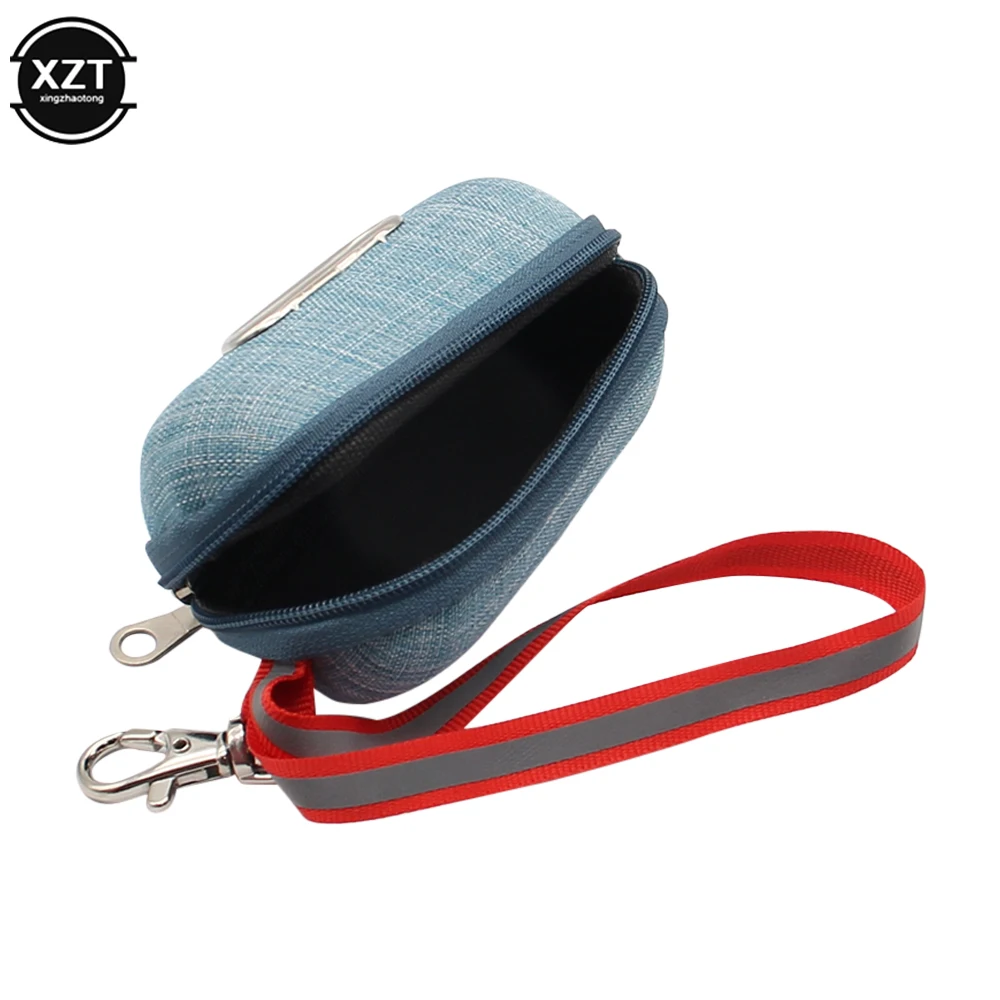 Portable Linen Pet Dog Poop Bag Dispenser Pick-Up Bags Holder With Rope Cleaning Waste Garbage Box Dog Poop Bag Outdoor Supplies