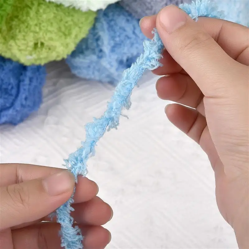 Luxurious Soft Chenille Yarn for DIY Knitting and Crochet Projects
