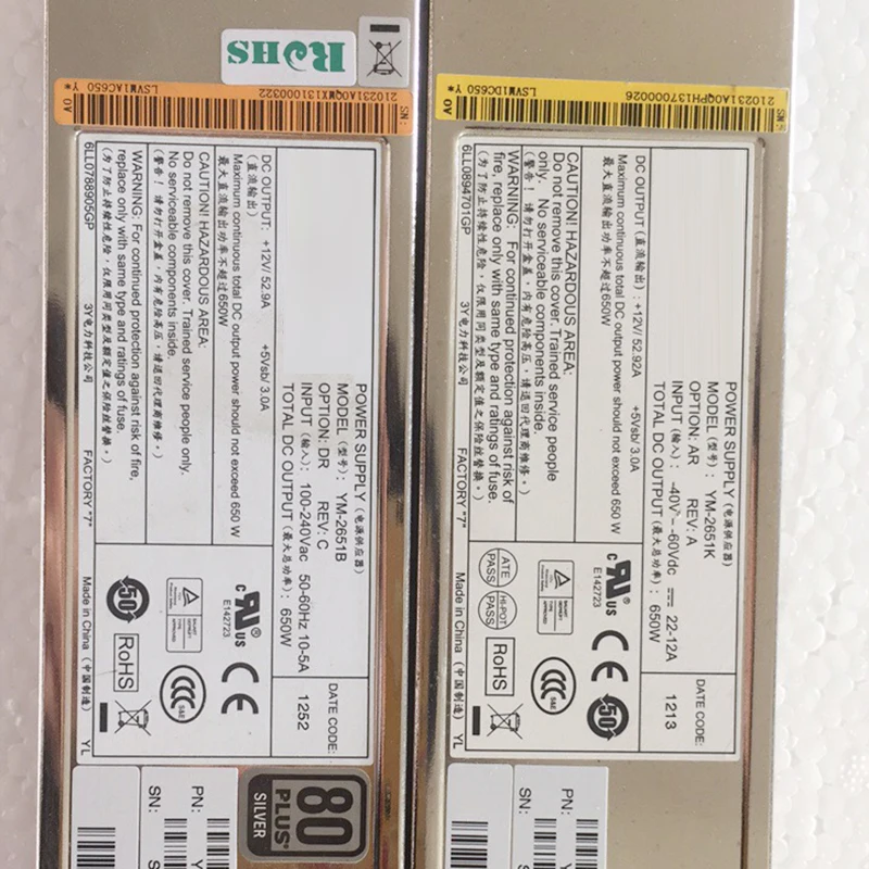 Communication Server Power Module For 3Y YM-2651K 650W Fully Tested 6 Communication Server Power Module For 3Y YM-2651K 650W Fully Tested - Image 4