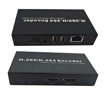 Decoder encoder IP H.265 HEVC Encoder ad alta definizione H.264 Decoder 4K Da IP a HDMI Da HDMI a IP USB UVC a HDMI streaming live