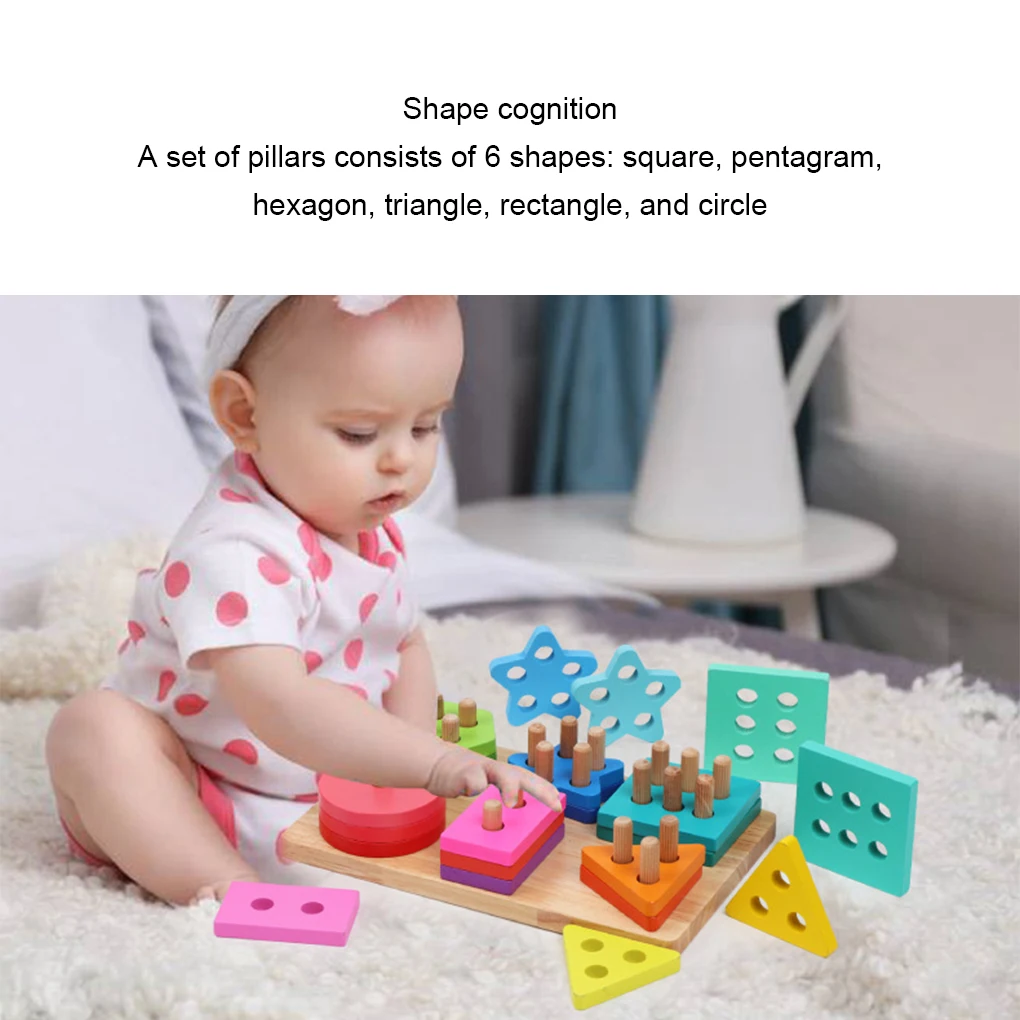 

Brain Training Wooden Stacking Toy Develop Problem-solving Skills Wooden Sorting Stacking Toys