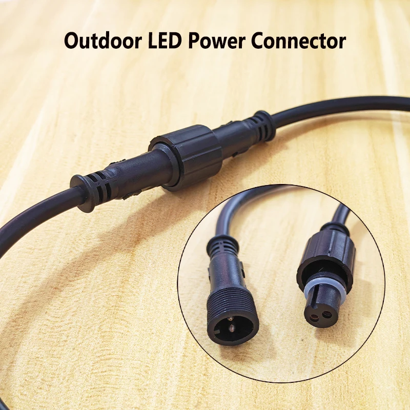 방수 와이어 커넥터 2/3/4/5/6핀 플러그 소켓(0.5-1.5mm² 케이블 포함) LED 조명 및 실외 장치용 정격 전기 조인트