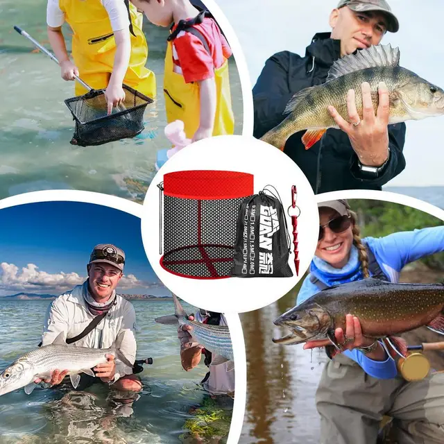 Red De Captura Flotante Ultimate Red 40x70cm | Rejoncillo De Pesca Con Revestimiento De Goma, Espacio Para Lastre