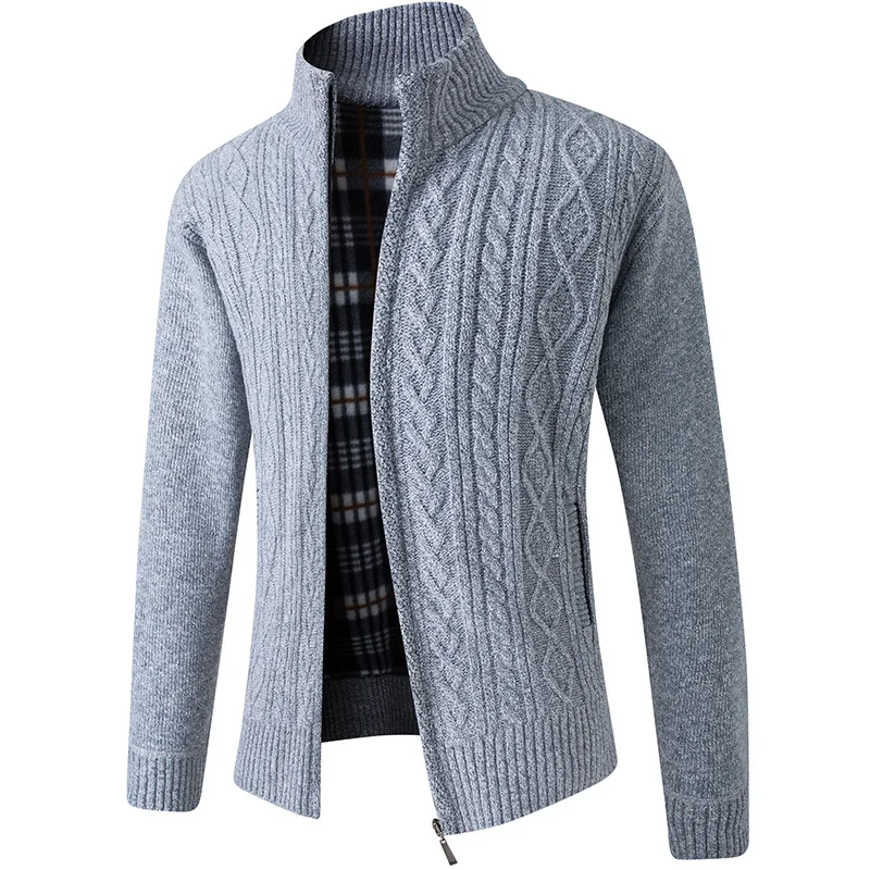 

2023 New Men's Sweaters Autumn Winter Warm Zipper Cardigan Sweaters Man Casual Knitwear Sweatercoat male clothe