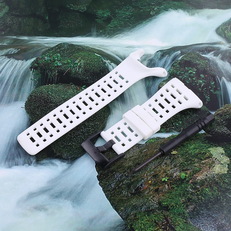 Men's Outdoor Waterproof Rubber Watch Strap Replacement - Silicone Wristband