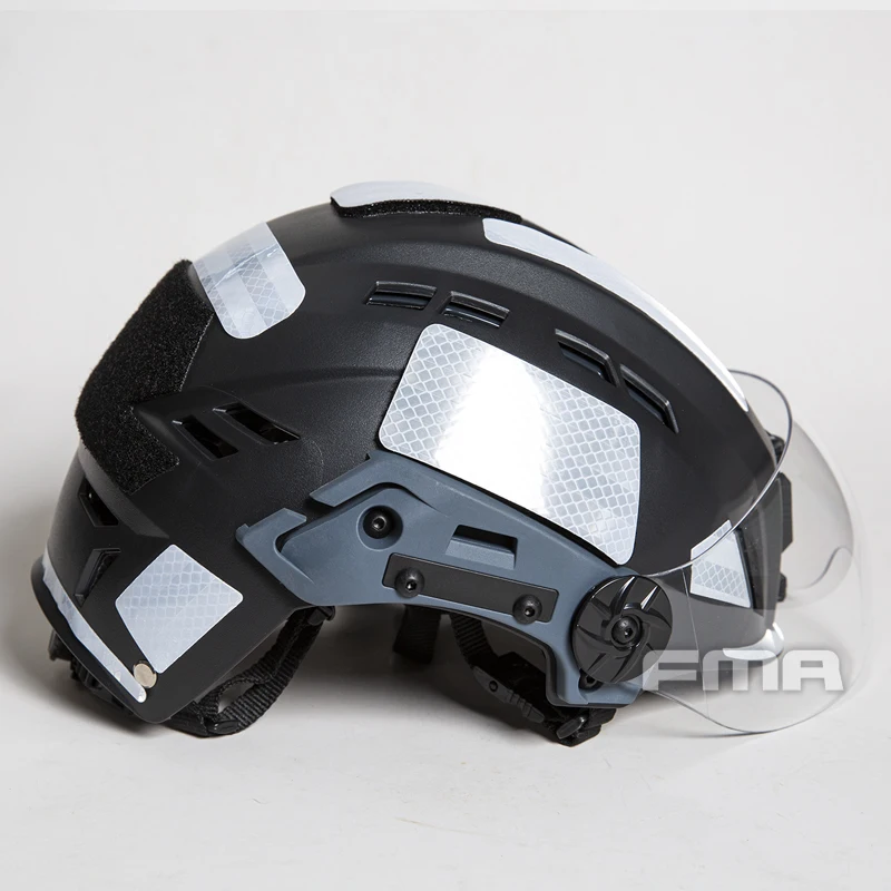 Fma ex sar fahrrad sicher kappe notfall rettung feuer rettung leichter radsport reiten verstellbarer helm mit nvg halterung – Detail 31