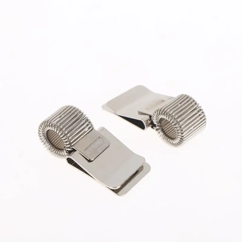【W】1/3/5Pcs 다기능 텔레스코픽 스프링 전기 도금 펜 클립 메모장 휴대용 스프링 펜 슬롯 고정 문구류