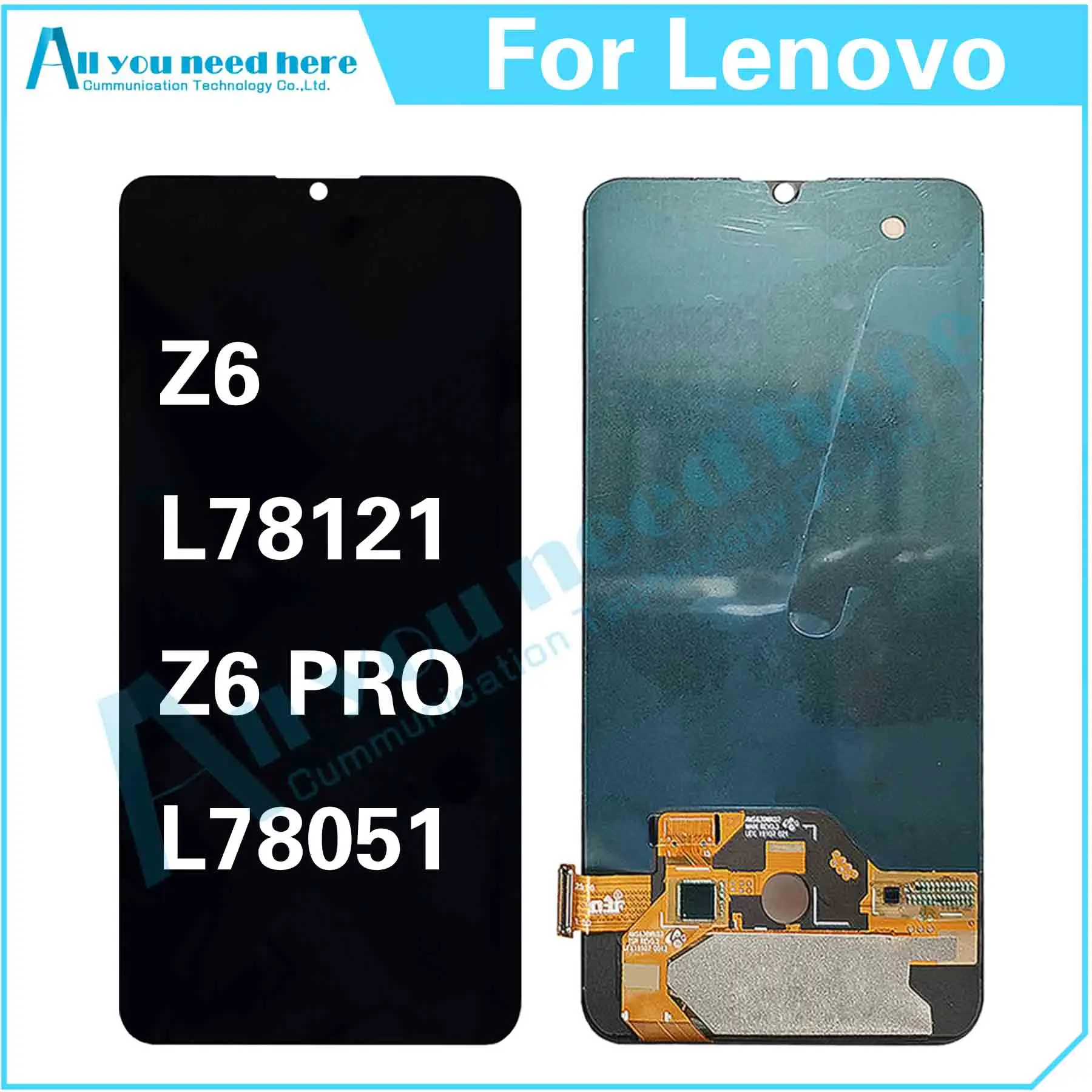 

100% тест для Lenovo Z6 Pro L78051 L78121 Z6Pro ЖК-дисплей сенсорный экран дигитайзер в сборе запасные части