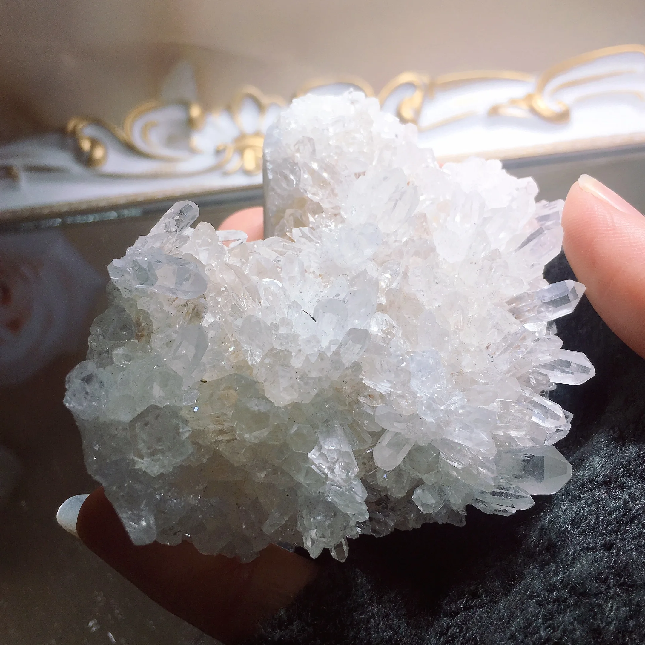 Clear Quartz Cluster Heart 2522