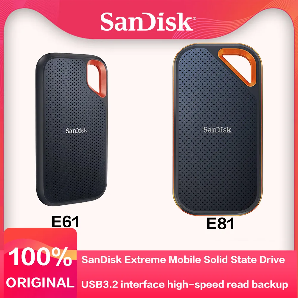 Sandiskポ—タブル SSD 500GB コンパクトで携帯に便利です。