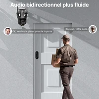 WONSDAR caméra extérieure Wifi PTZ trois objectifs ou double objectif caméra IP suivi automatique couleur Vision nocturne Surveillance vidéo CCTV iCsee 6
