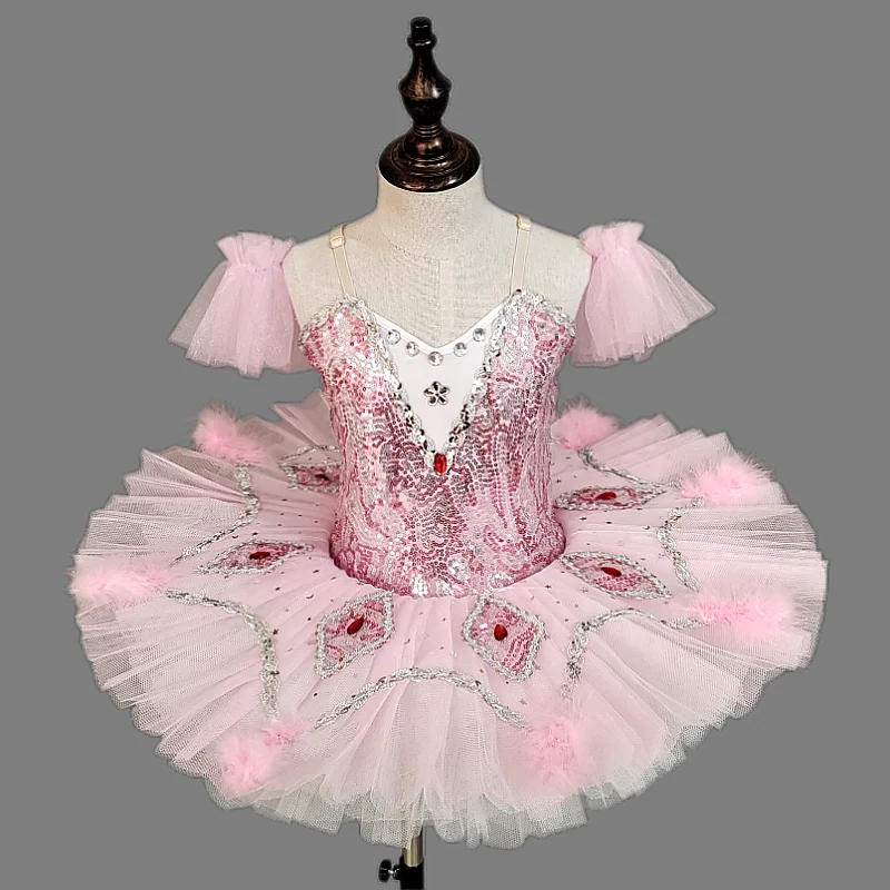 Children's ballet skirt girls dance skirt children's program collective performance costumes dance performance costumes 3