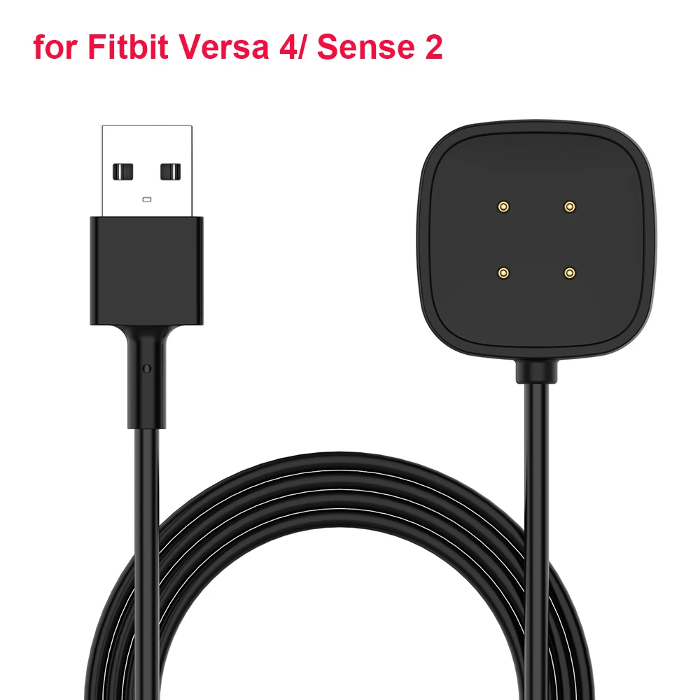 Fitbit Versa 3 & 4/ Sense 1 & 2   ̺ ü USB ڵ   ׳ƽ 3.3ft Smartwatch ׼