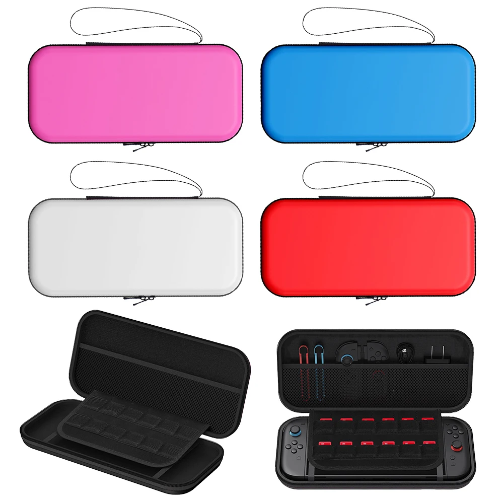 Slim Travel Storage Pouch EVA Hard Shell Protective Case Waterproof Shockproof Carrying Bag for Nintendo Switch2 Accessories