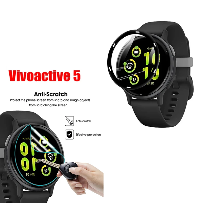 Premium 3D Anti-Scratch Screen Protector Film for Garmin Vivoactive 5 - Full Coverage HD Protection