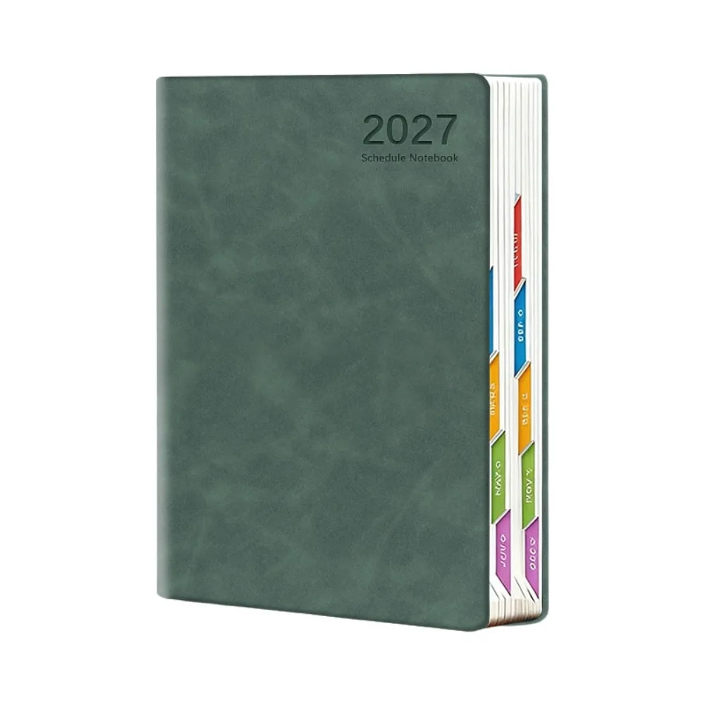 Agenda Giornaliera 2027 da 320 Pagine, Taccuino Portatile in Inglese/Spagnolo, Pianificatore Efficiente, Calendario Pratico